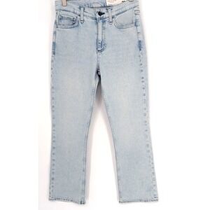 Rag & Bone Piper Crop Mid Rise Straight Boot Cut Jeans 25 Hatfield Light Wash